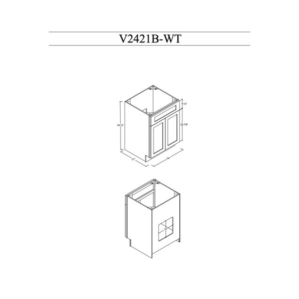 Disar 24" Bathroom Vanity Base Only Wayfair